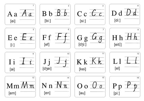 26字母|英语26个字母大小写(附音标中文助读)